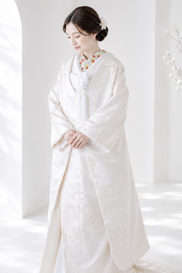 白無垢を着た花嫁様