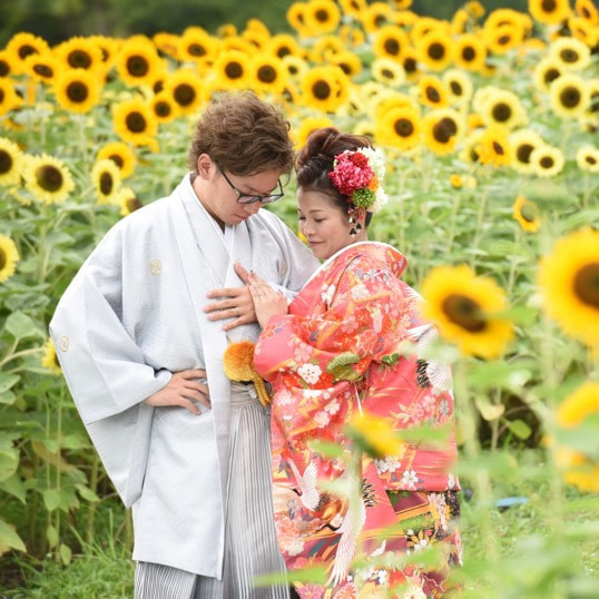 赤い色打掛豪華美しいレンタル