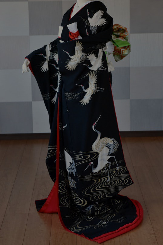 黒引き振袖