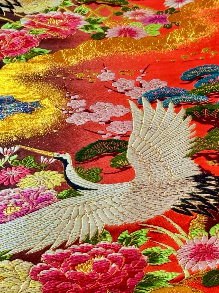 赤色の色打掛
