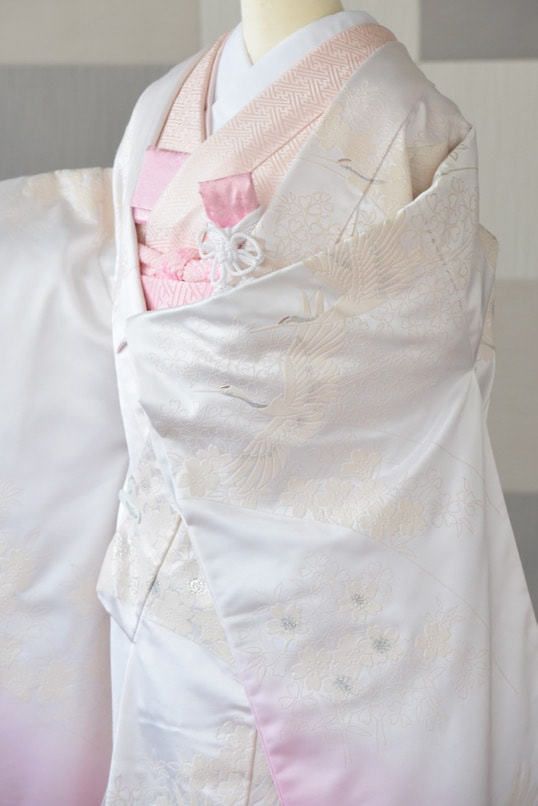 色打掛　白無垢　打掛　結婚式 白無垢レンタル 新郎紋付セット 花嫁 白打掛 su012 結婚式