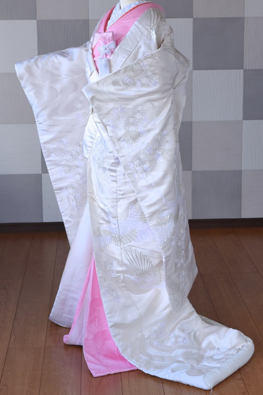 ピンク掛下白無垢豪華かわいい美しいレンタル