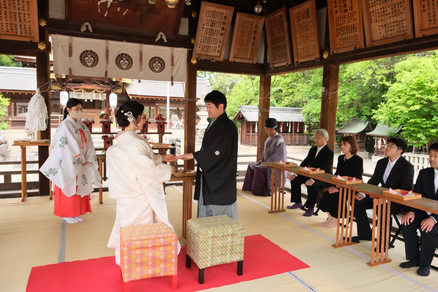 洋髪での結婚式の写真
