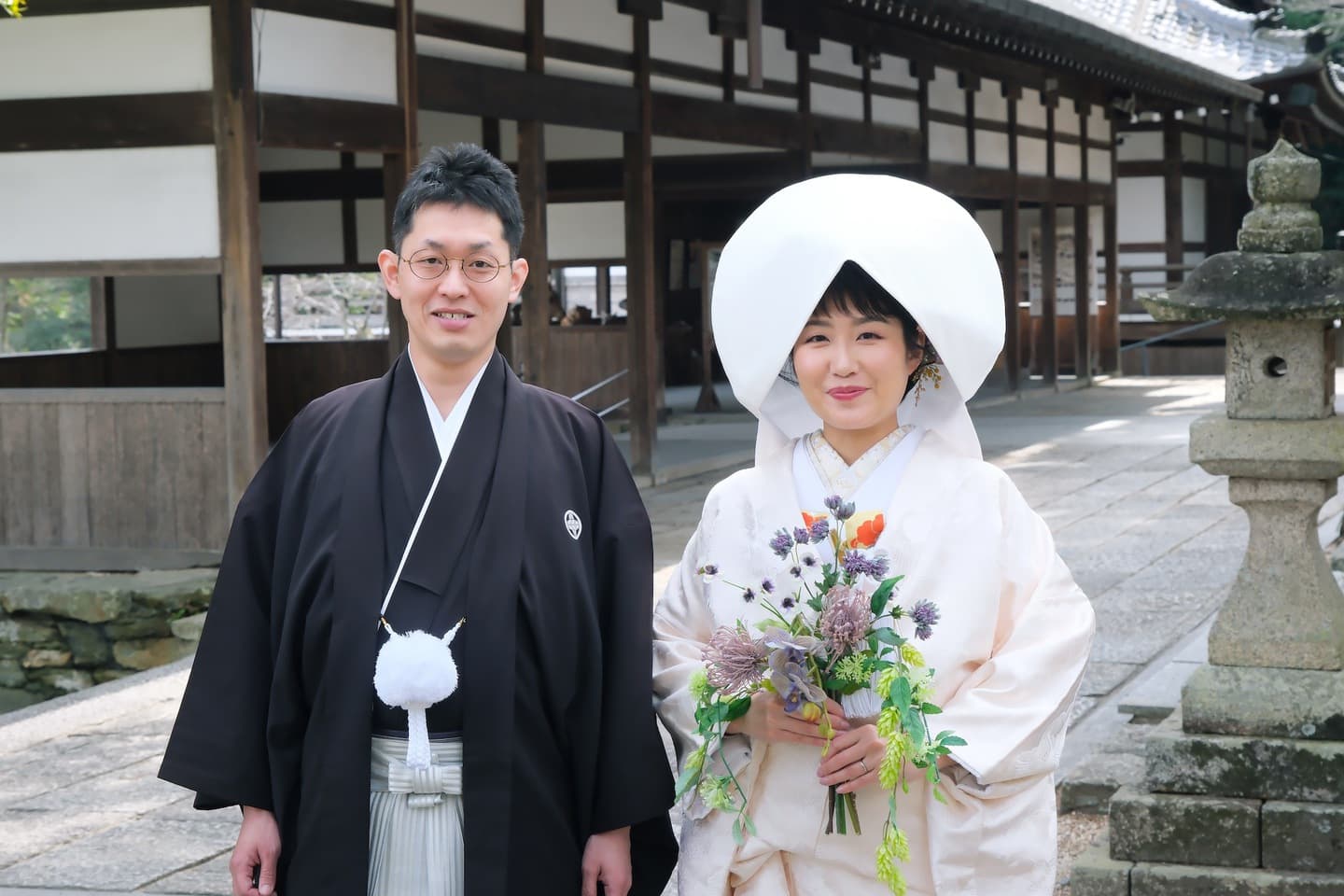 洋髪での結婚式の写真