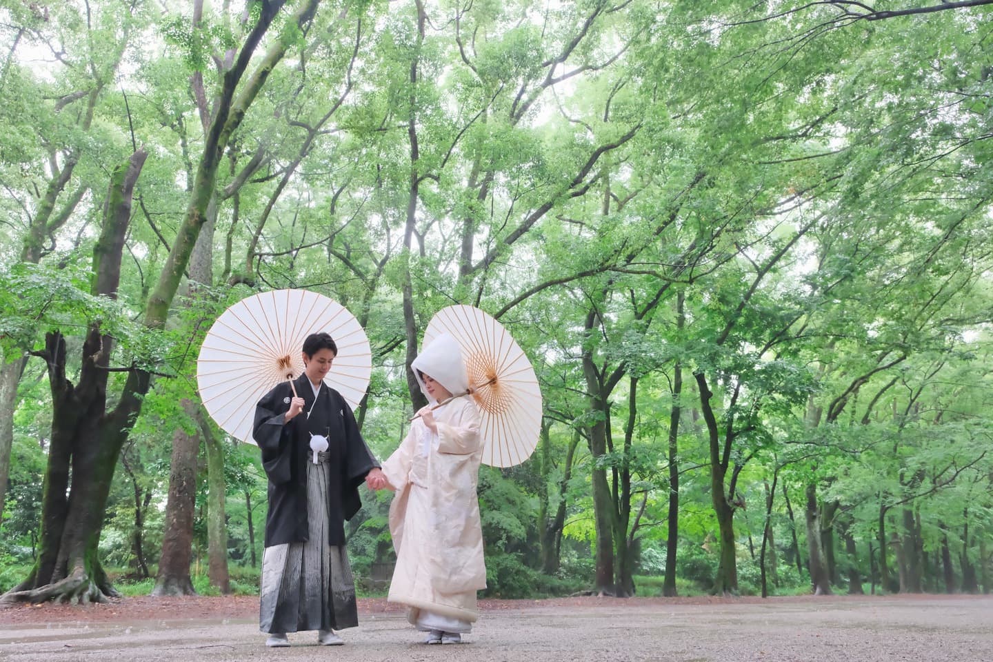 和装での結婚式、着物でのウェディングフォトの写真