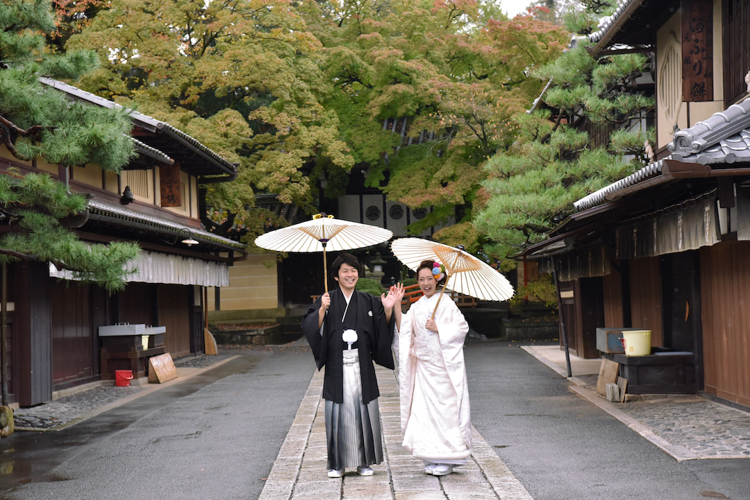新緑の京都で和装前撮りロケーションフォトの写真