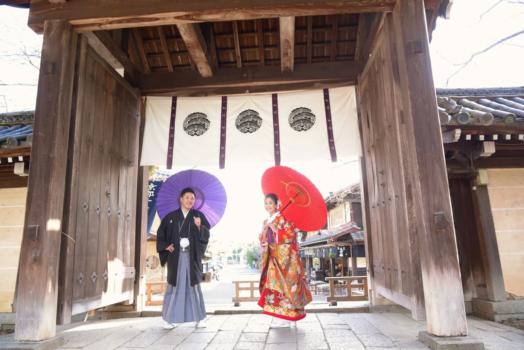 京都での前撮りの写真