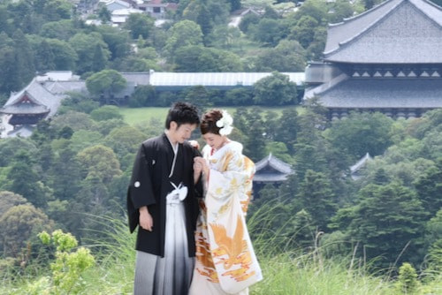 奈良での和装フォトウエディングの写真