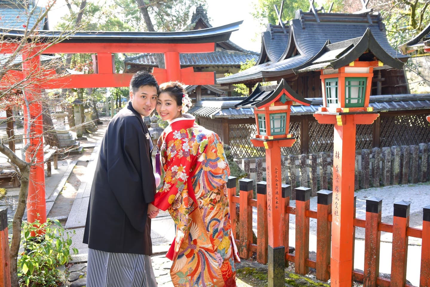 京都で和装フォトウェディング前撮りをした写真