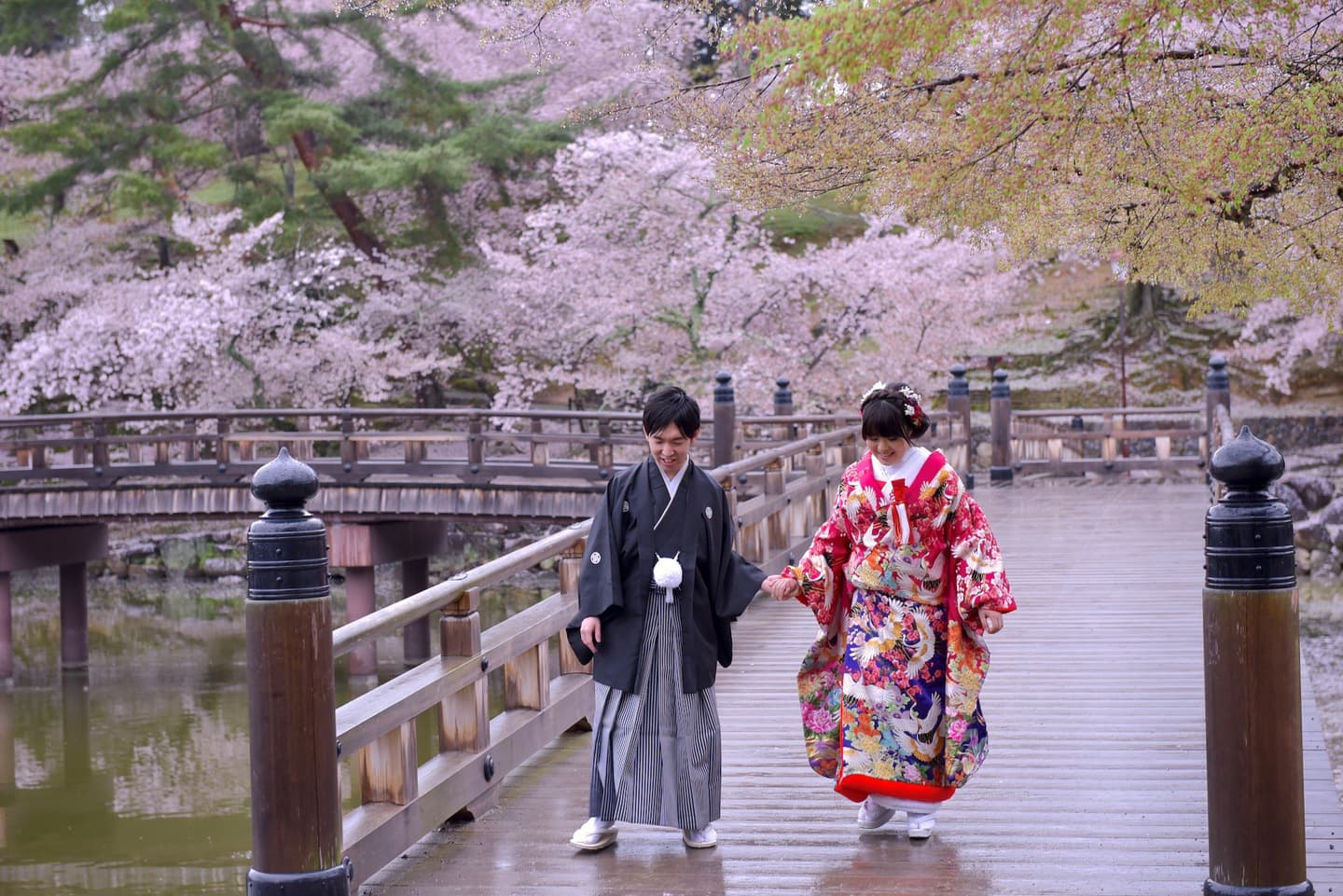 雨のフォトウエディング