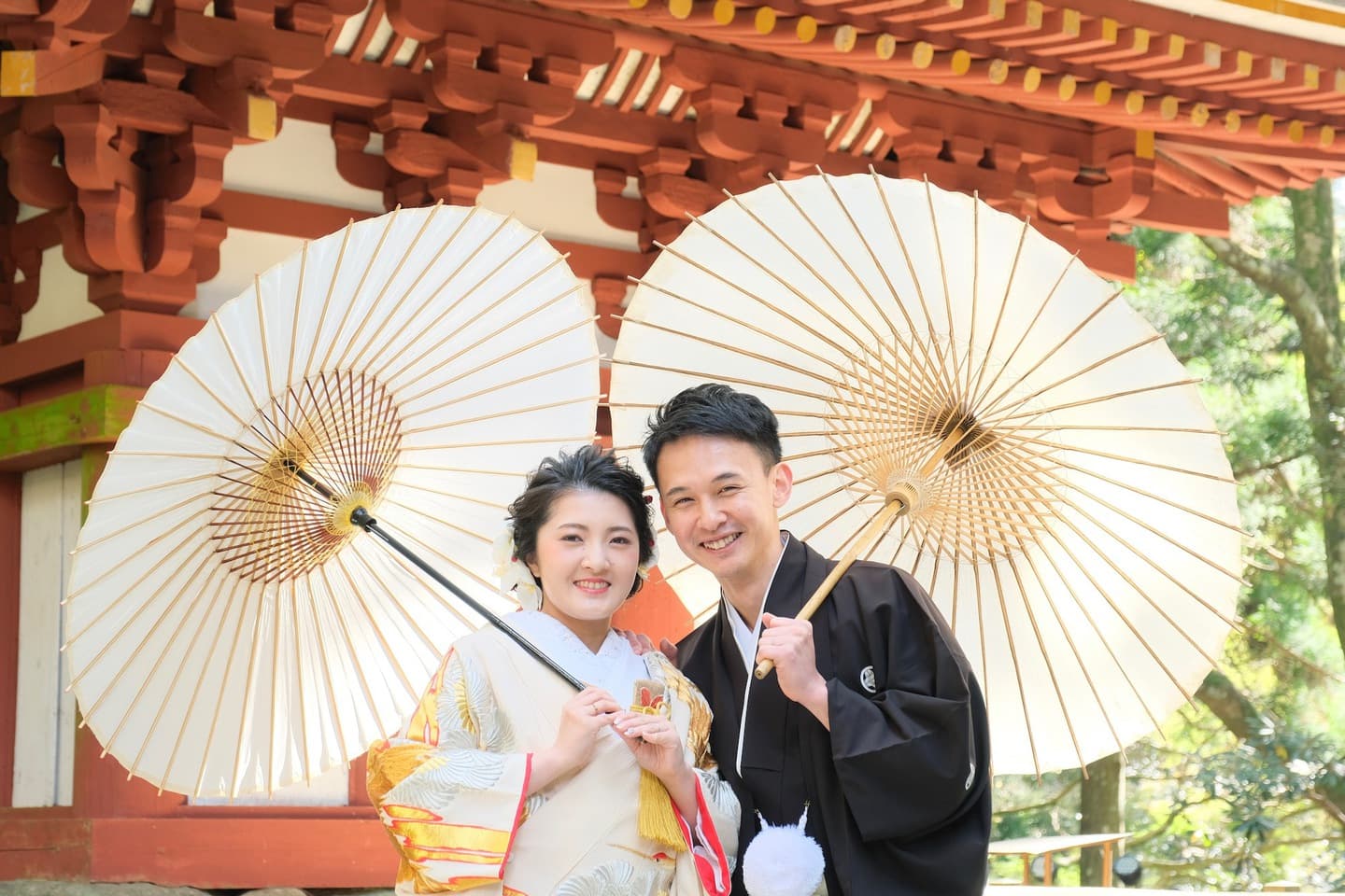 奈良の室生寺での前撮り和装フォトウエディング