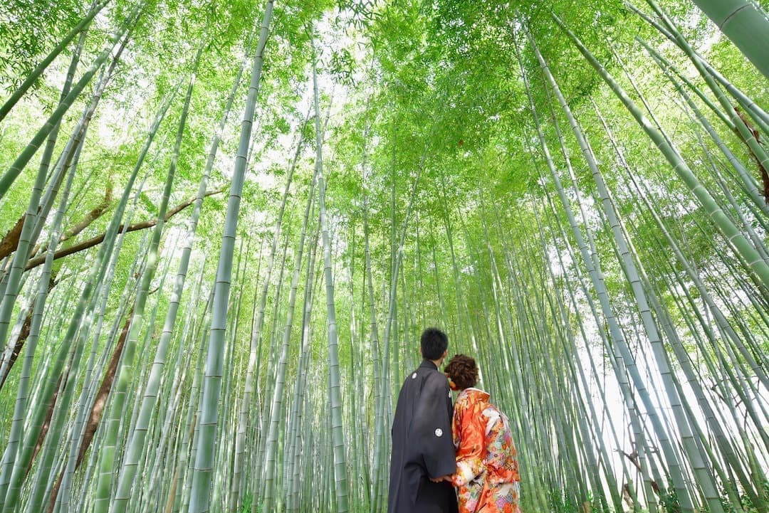 和装の結婚式前撮り写真