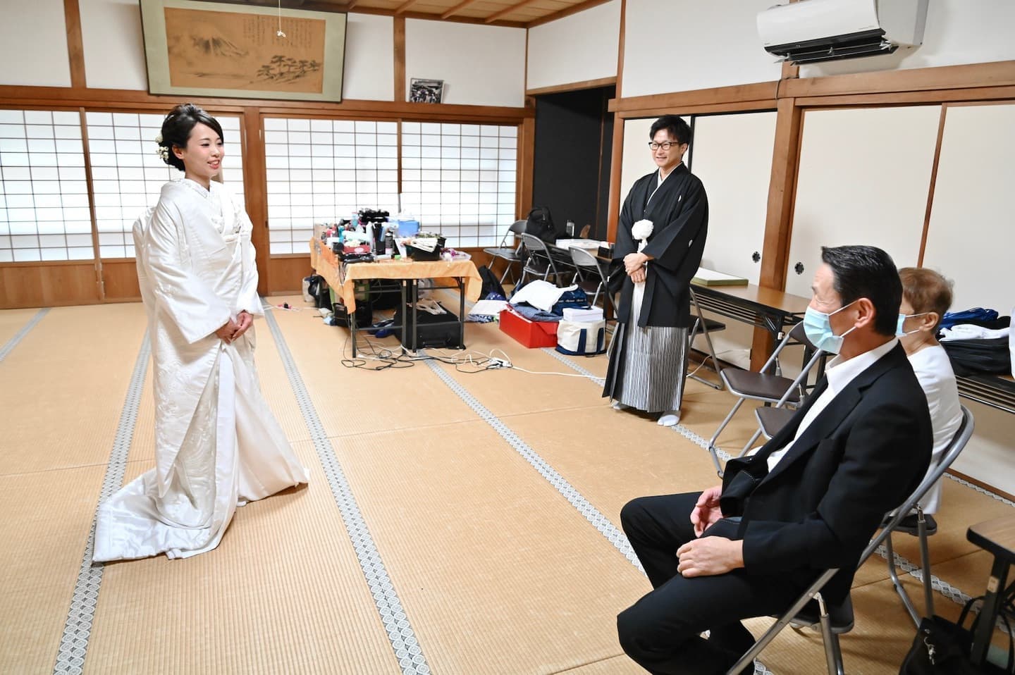 奈良の神社でのフォトウエディング写真