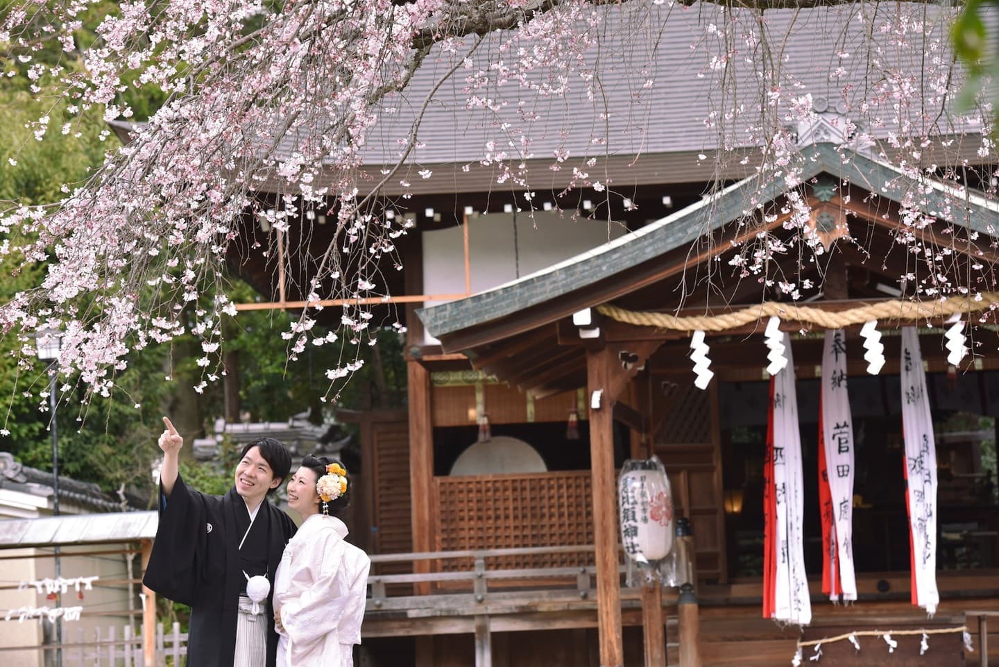 三輪恵比寿神社でのウェディングフォト