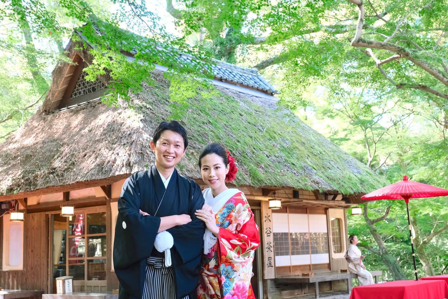 奈良で和装前撮りフォトウェディングの写真