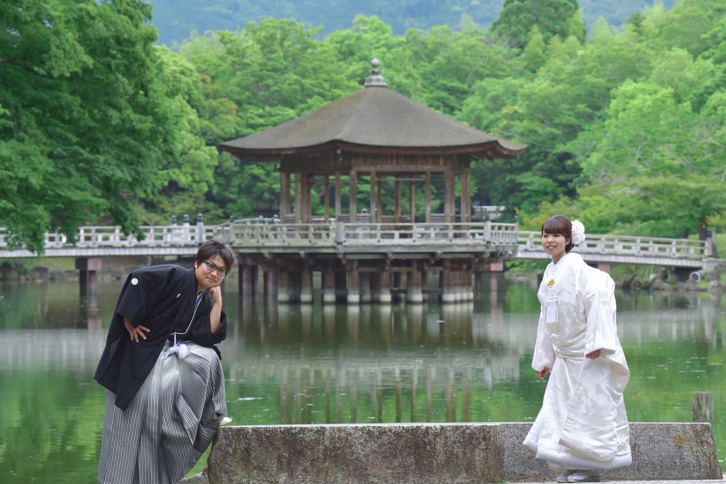 奈良で和装前撮りフォトウェディングの花嫁