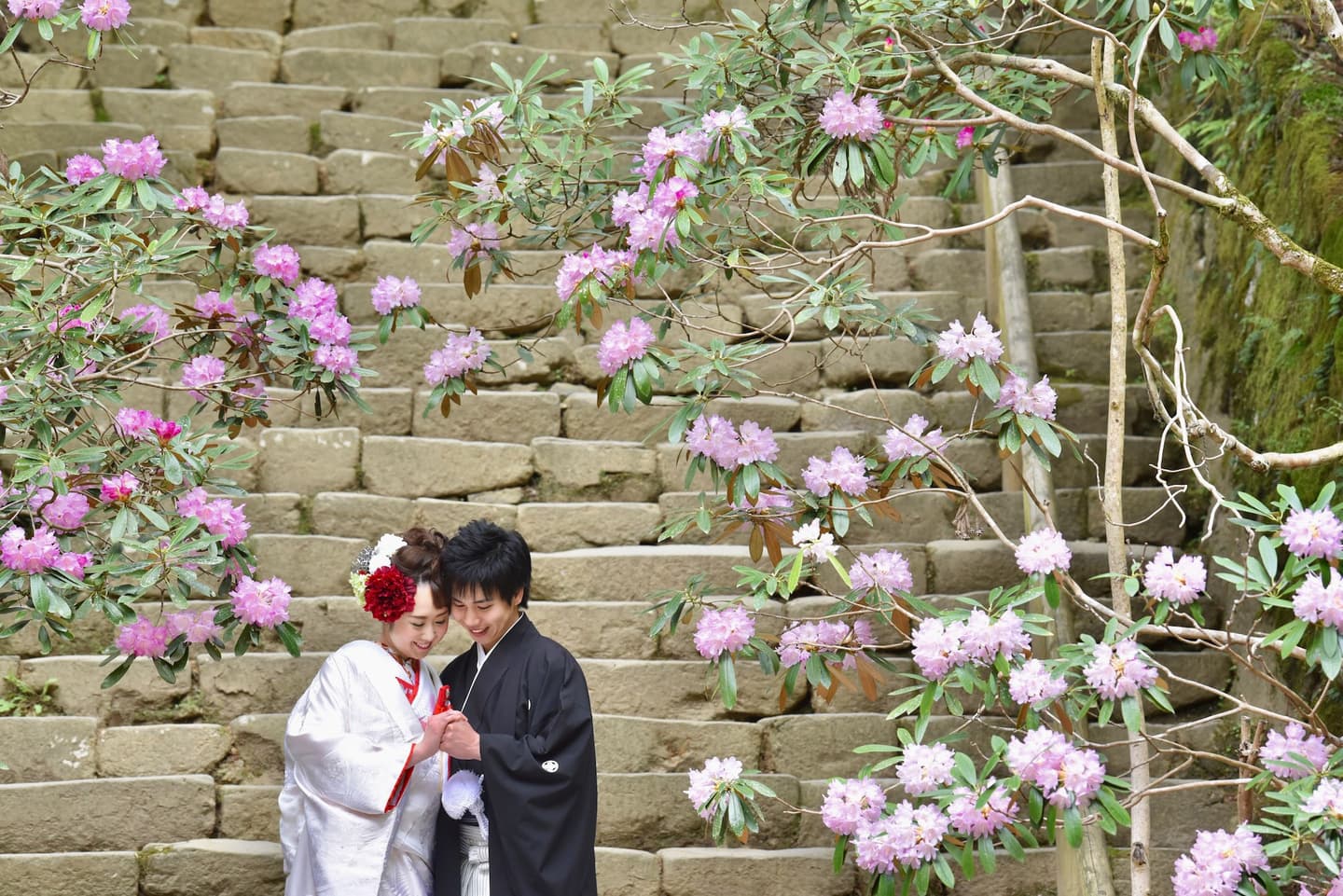 奈良で和装前撮りフォトウェディングの写真