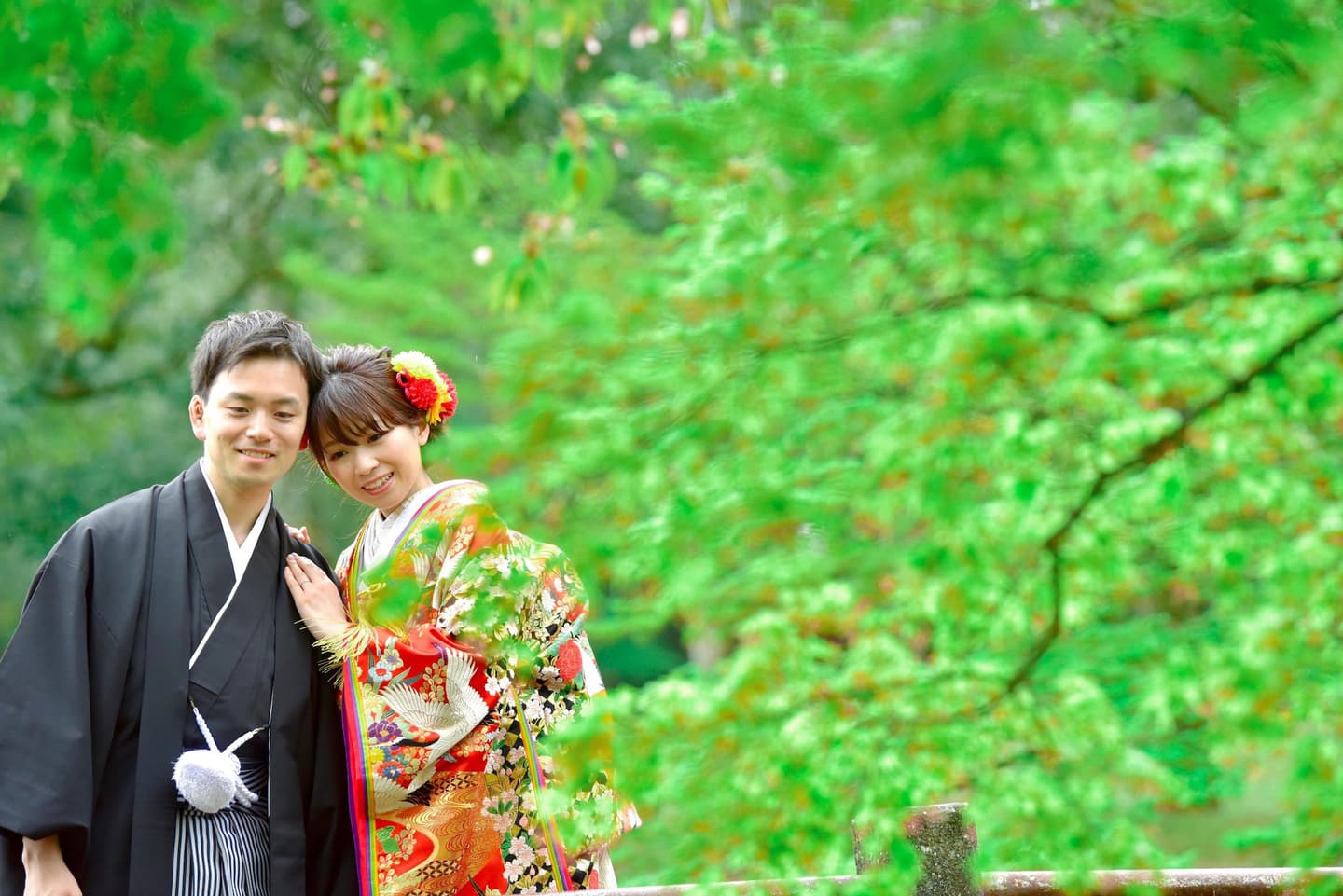 奈良で和装前撮りフォトウェディングの写真