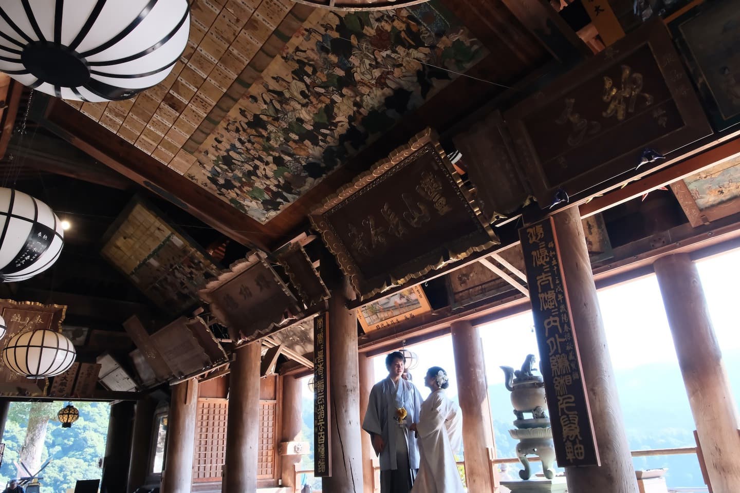 長谷寺で和装前撮りフォトウェディングの写真