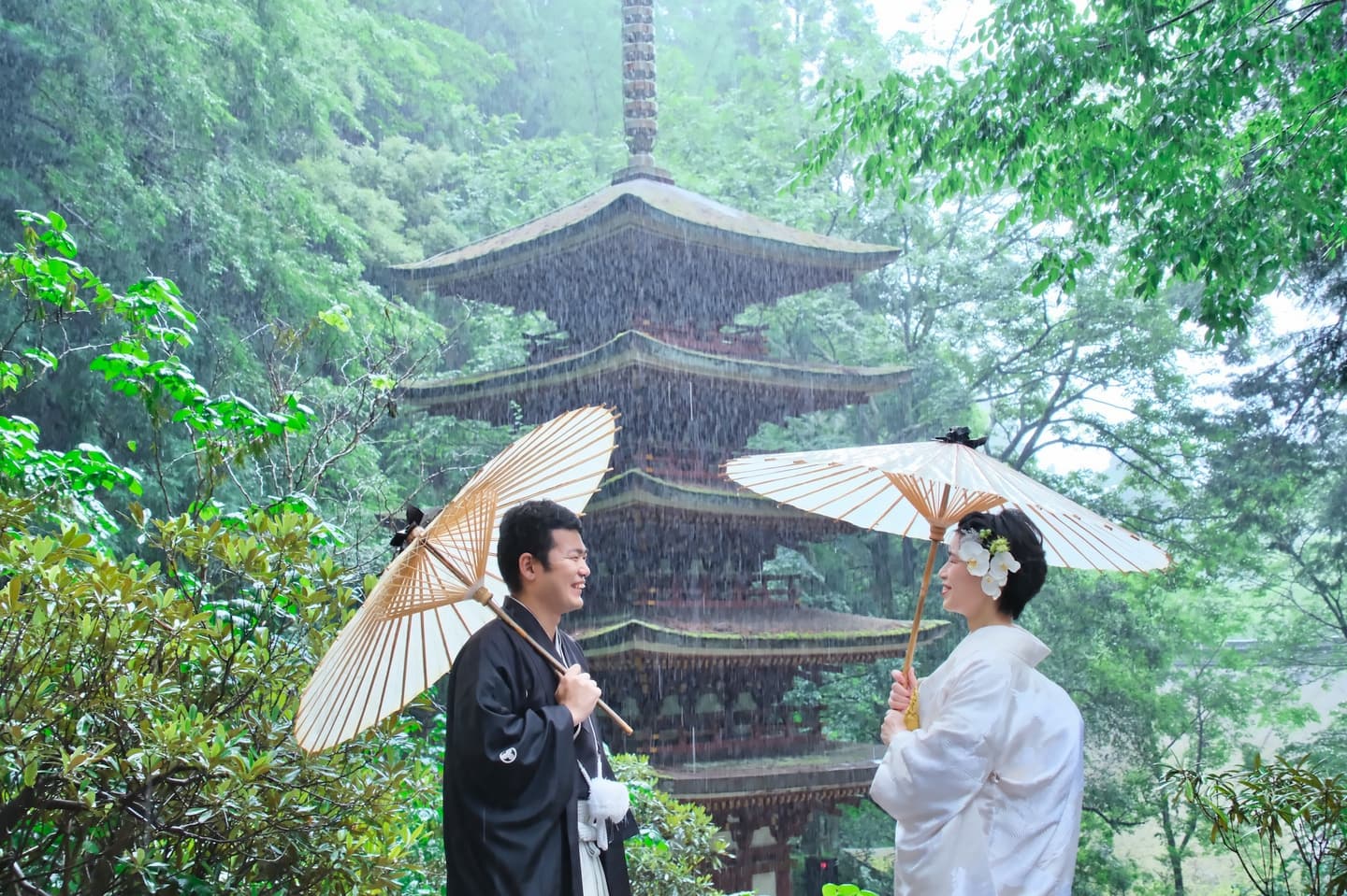 奈良で和装フォトウェディングの衣装