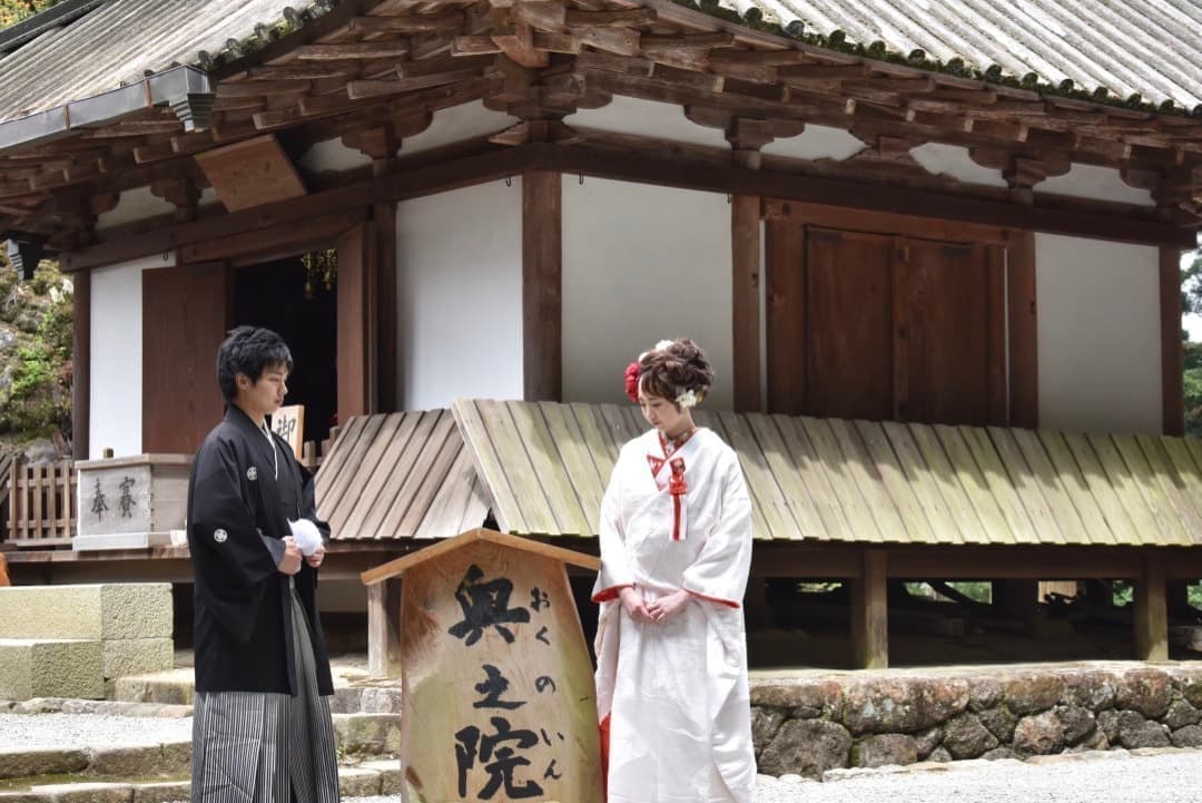 奈良の室生寺での前撮り和装フォトウェディング