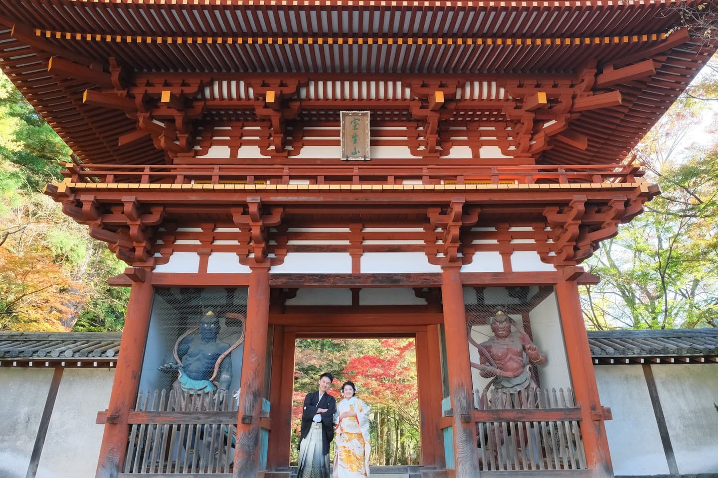 奈良の室生寺での前撮り和装フォトウェディング