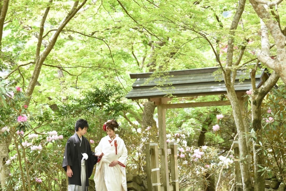 奈良の室生寺での前撮り和装フォトウェディング