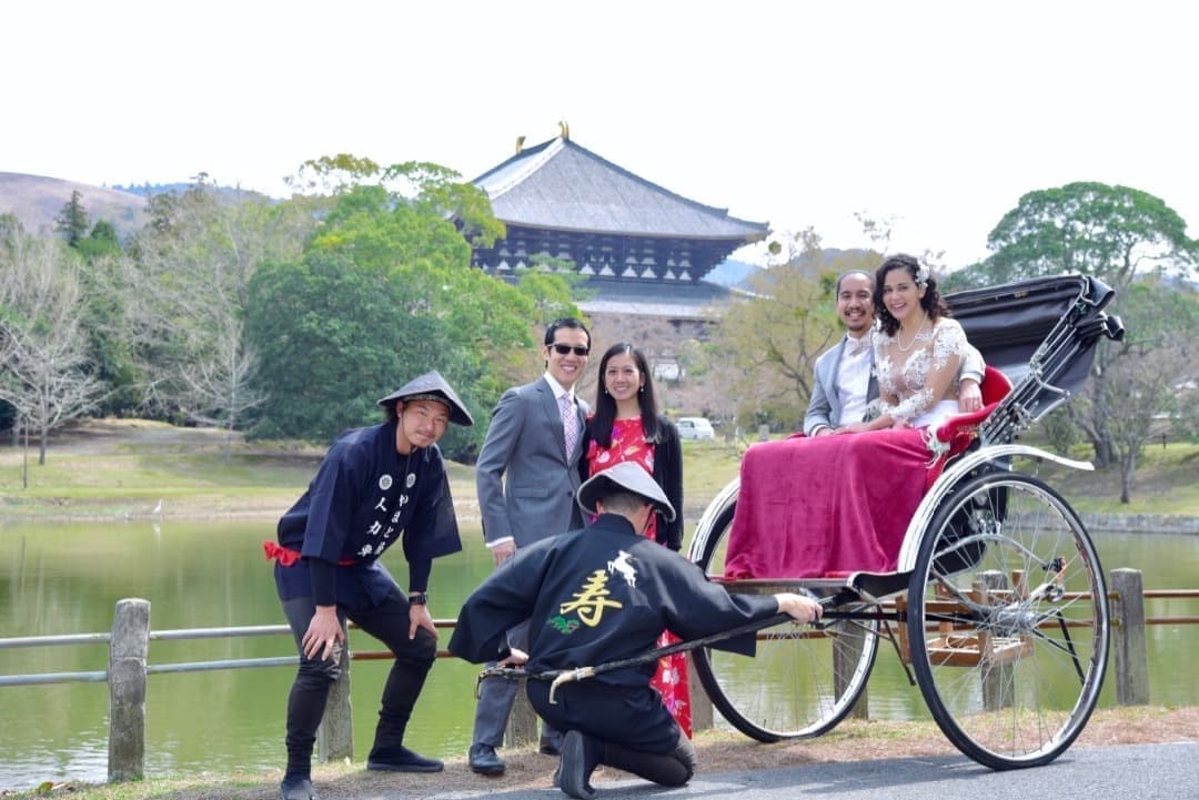 奈良でドレスの結婚写真