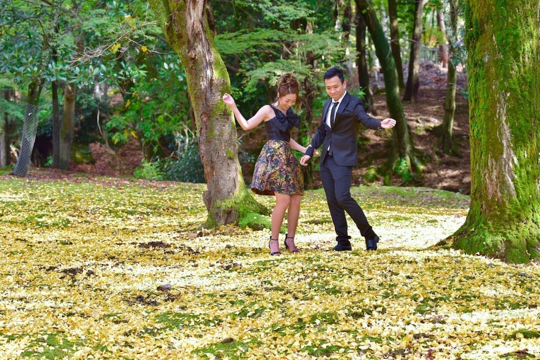 奈良でドレスの結婚写真