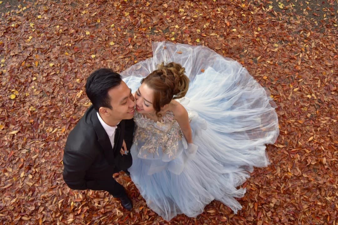 奈良でドレスの結婚写真