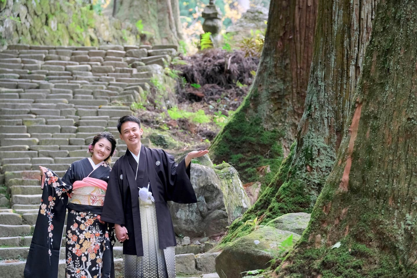 奈良の室生寺での前撮り和装フォトウェディング