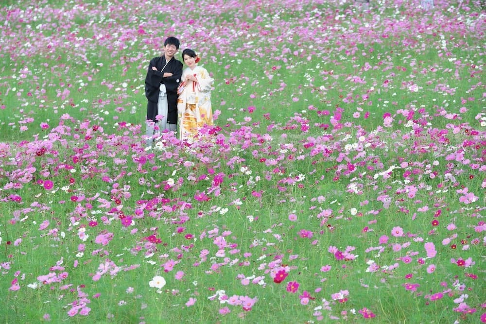 奈良での和装フォトウエディングの写真