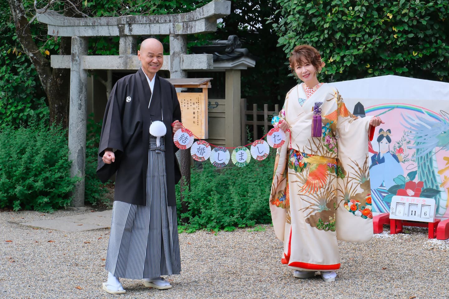 シニア世代の再婚でフォトウェディングの写真