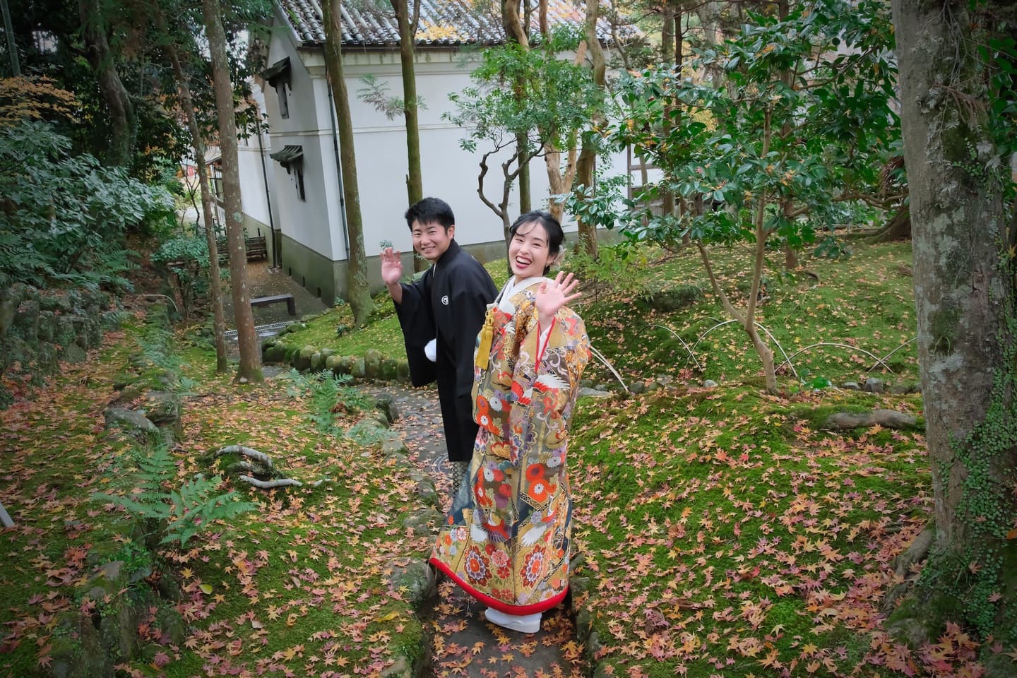 奈良で和装前撮りフォトウェディングの写真