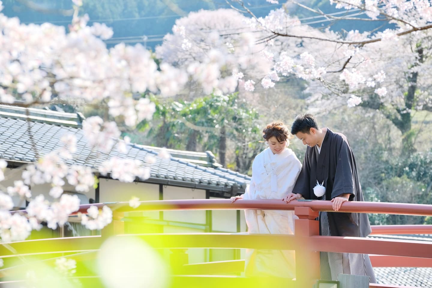 奈良で和装前撮りフォトウェディングの写真