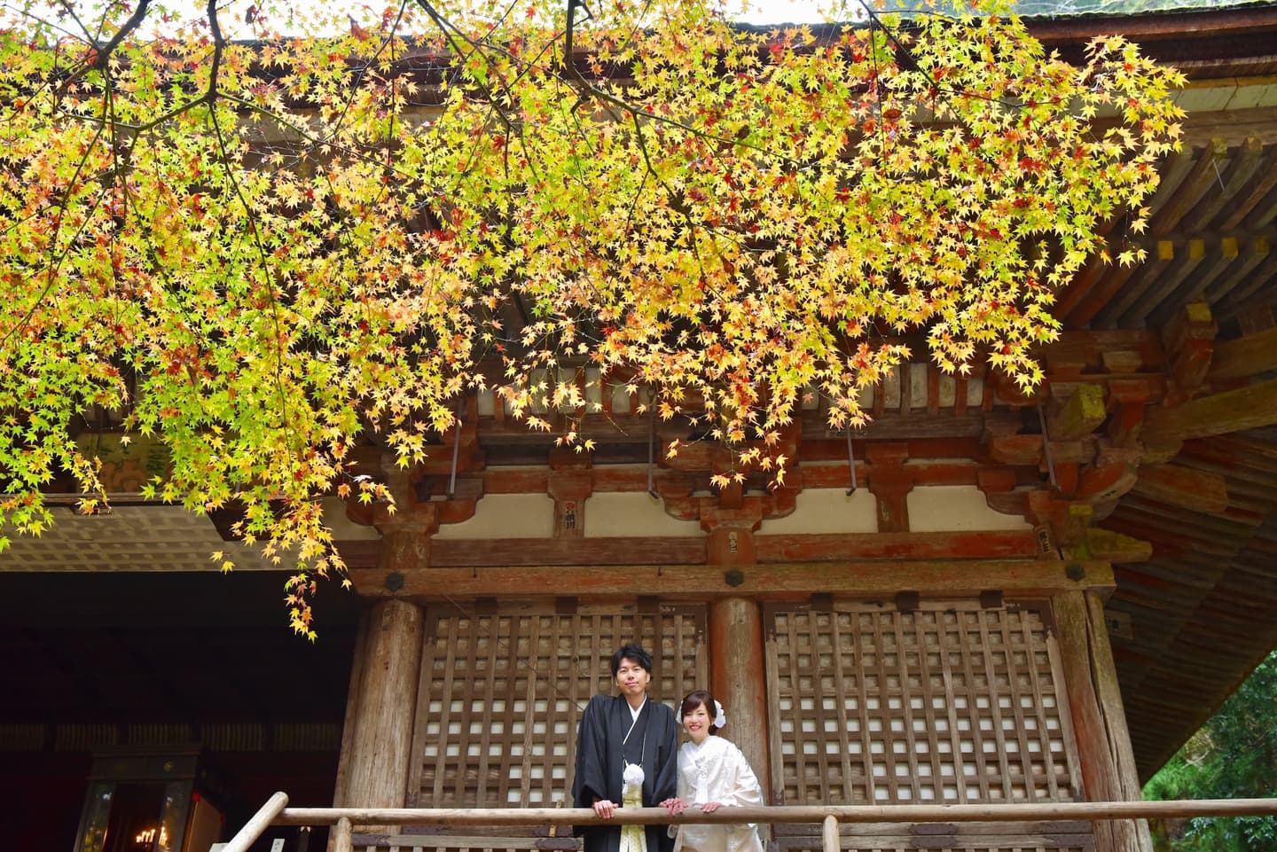 奈良で和装前撮りフォトウェディングの写真