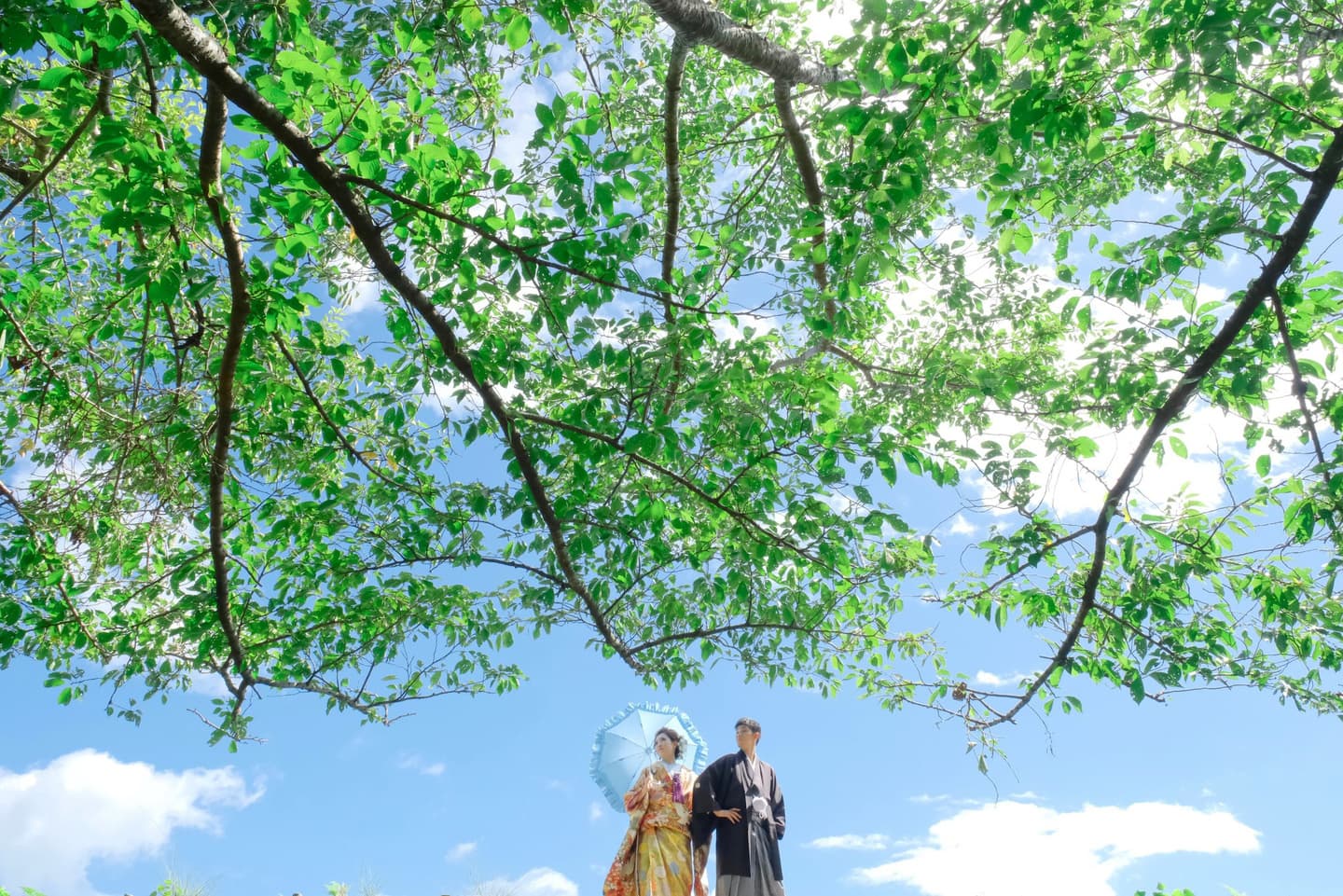 奈良で和装前撮りフォトウェディングの写真