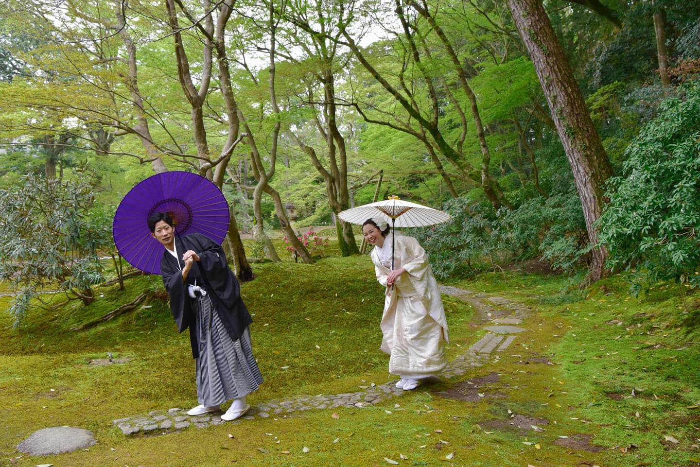 奈良で和装前撮りフォトウェディングの写真