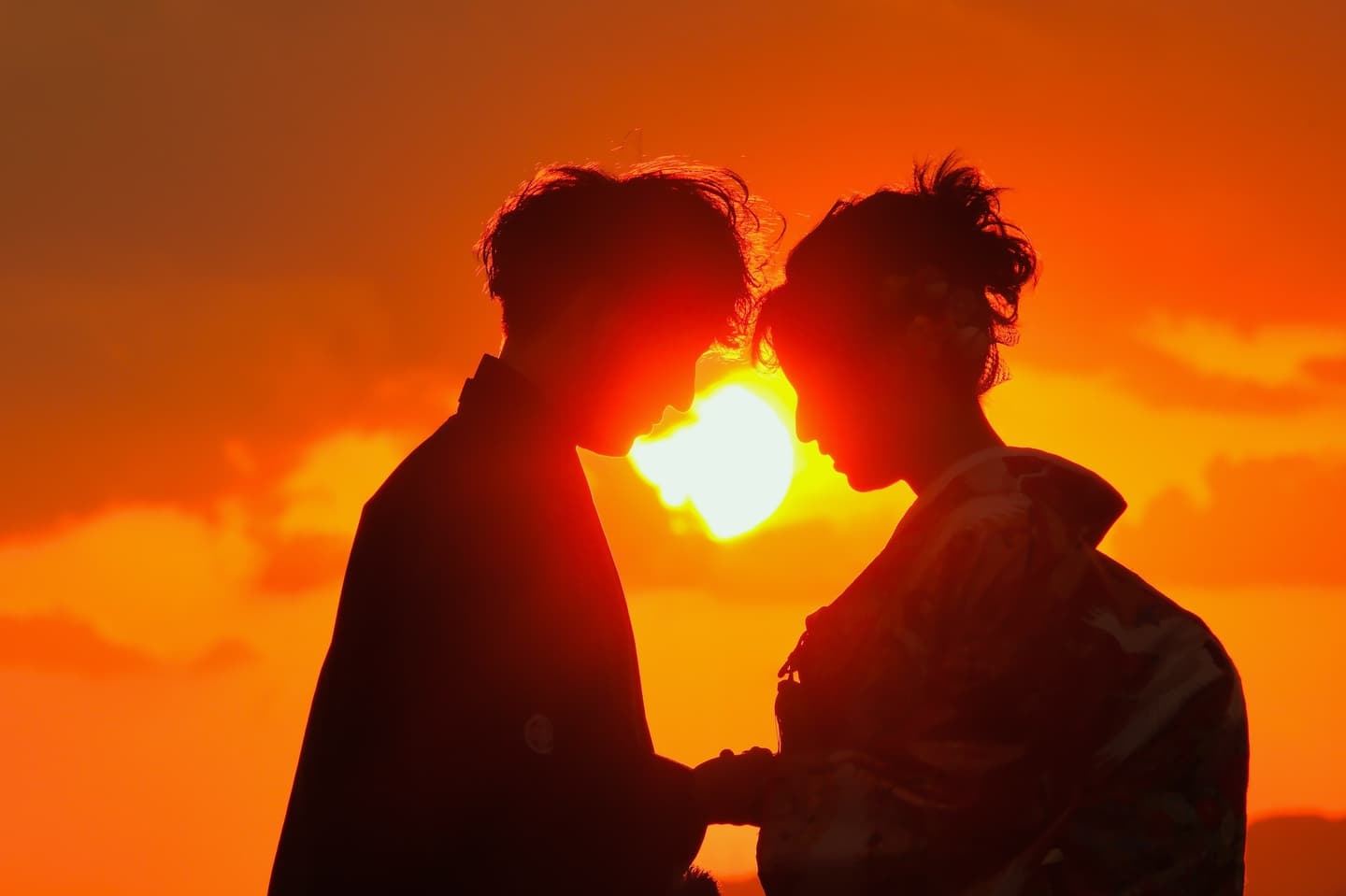 紅葉の奈良で和装のフォトウエディング。