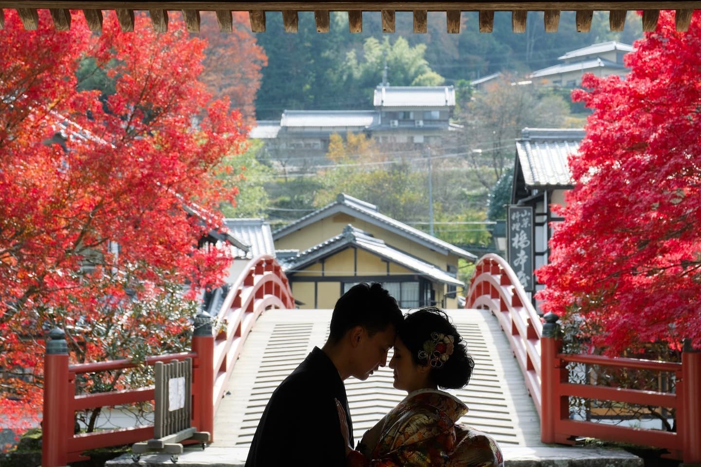 奈良の室生寺での前撮り和装フォトウエディング