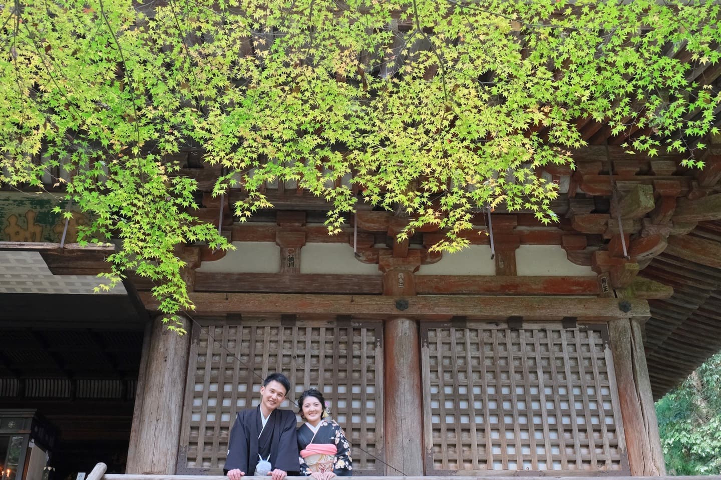 奈良の室生寺での前撮り和装フォトウェディング