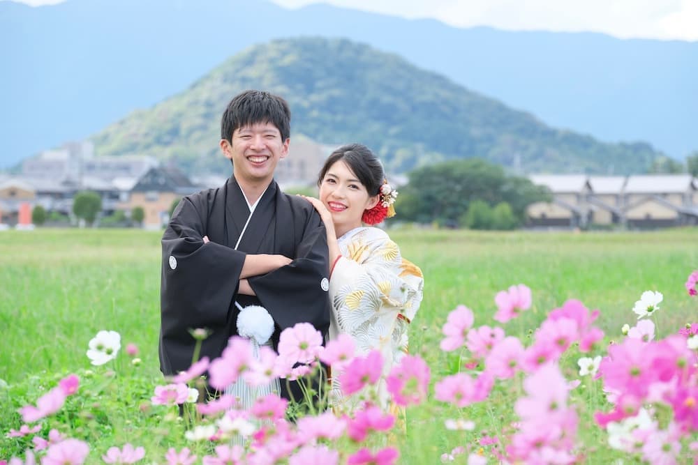 奈良での和装フォトウエディングの写真