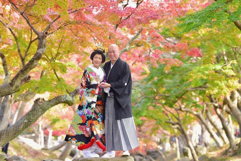 奈良での和装フォトウエディングの写真