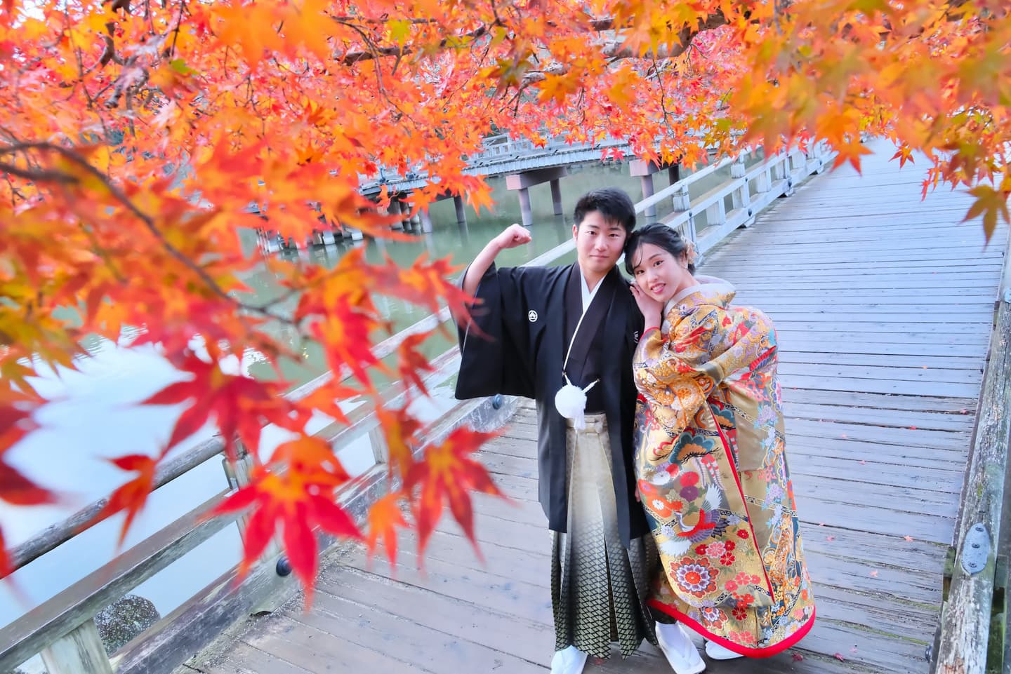 奈良で和装前撮りフォトウェディングの写真