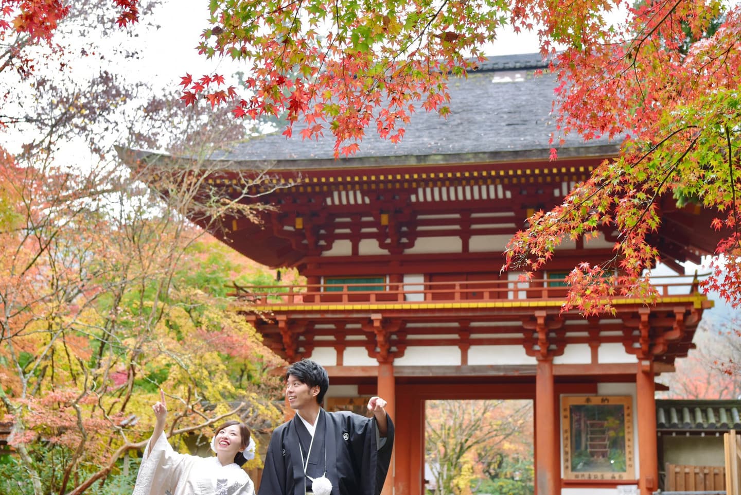 奈良で和装前撮りフォトウェディングの写真