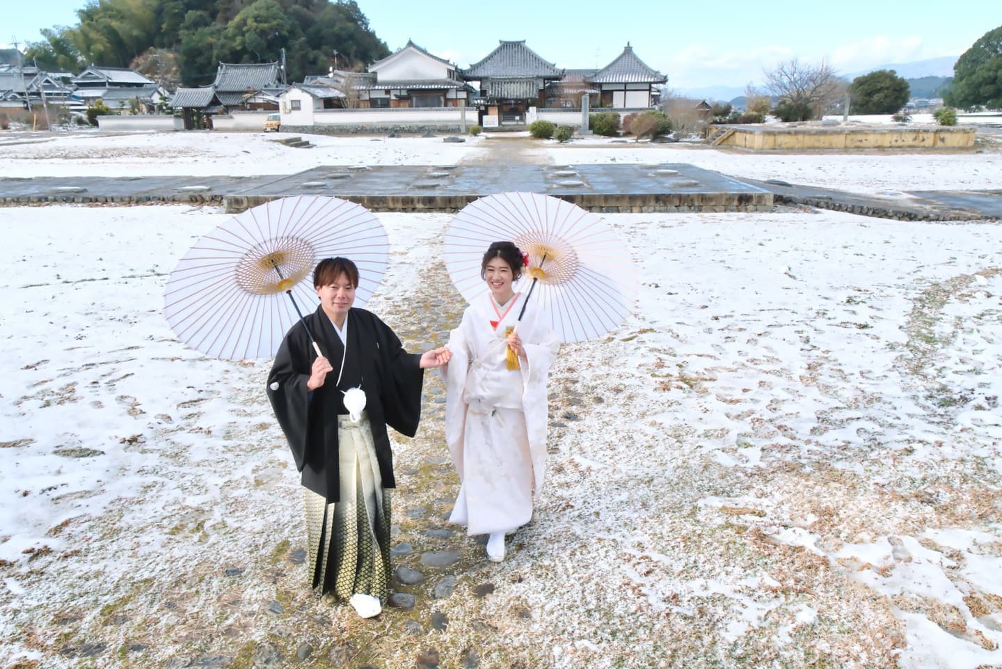 奈良で和装前撮りフォトウェディングの写真