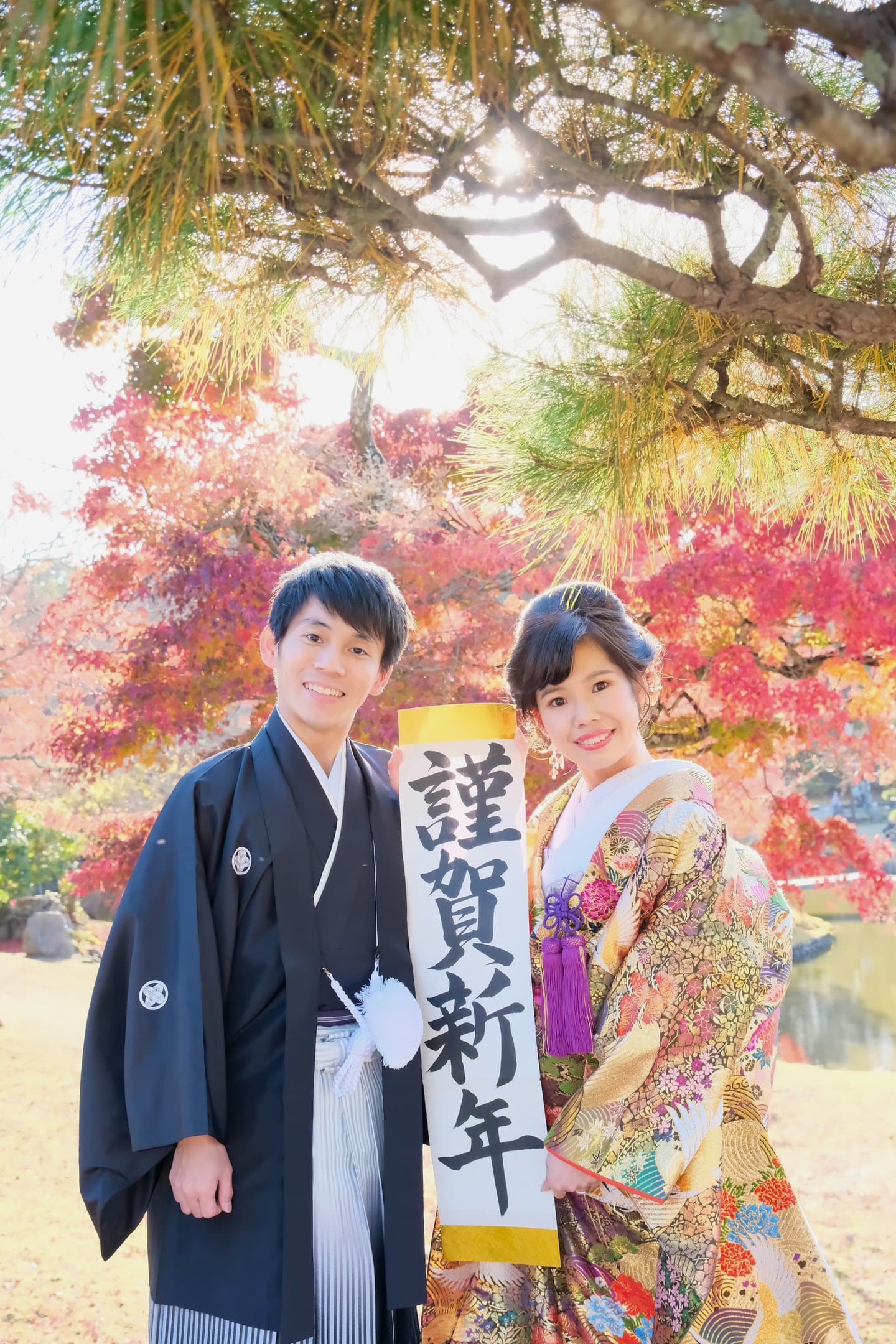 和装神社結婚式のレンタル色打掛