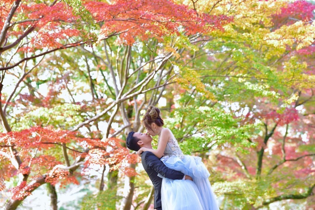 奈良でドレスの結婚写真