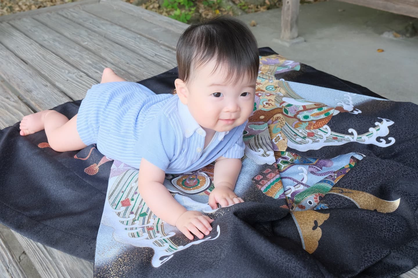 お宮参りに来た赤ちゃん