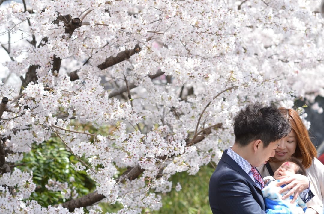 お宮参りに行く時期は、いつ？と迷いながら神社でのお宮参りで着物や色んな服装で初穂料の費用を納めてご祈祷の前や後に撮る記念の家族や赤ちゃんの写真